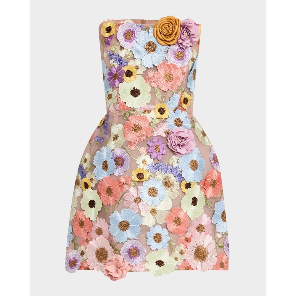NWT Bronx and Banco Bouquet Maraya Mini Dress $750 - Size 2 / XS - Picture 5 of 16